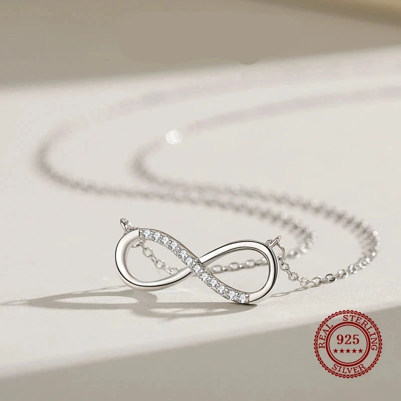 925 Silver Infinite Love Pendant Necklace