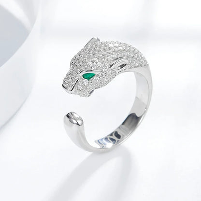 925 Silver leopard Ring