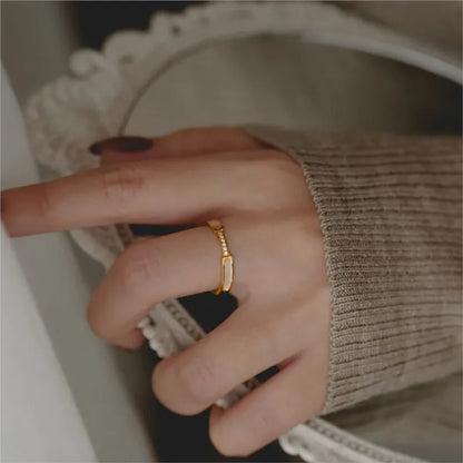 Gold Color Geometric Finger