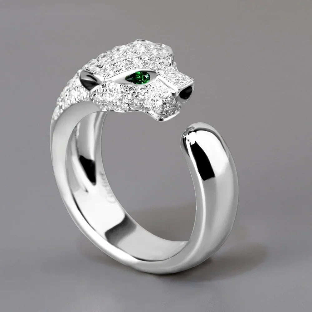 925 Silver leopard Ring